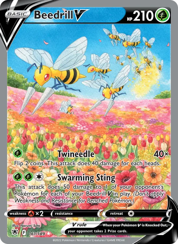 Beedrill V Pokémon card
