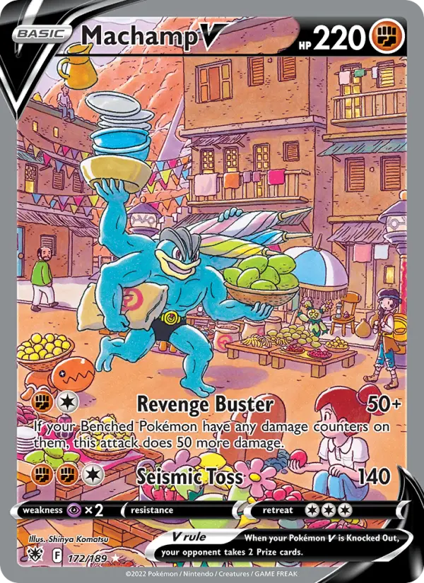 Machamp V Pokémon card