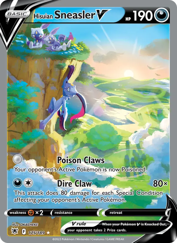 Hisuian Sneasler V Pokémon card