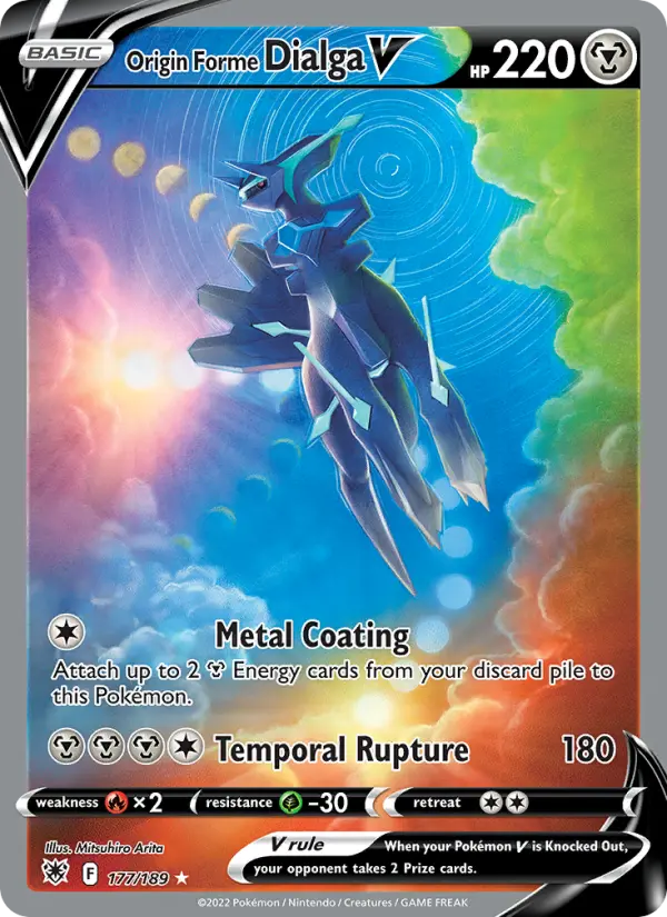 Origin Forme Dialga V Pokémon card