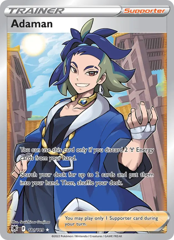 Adaman Pokémon card