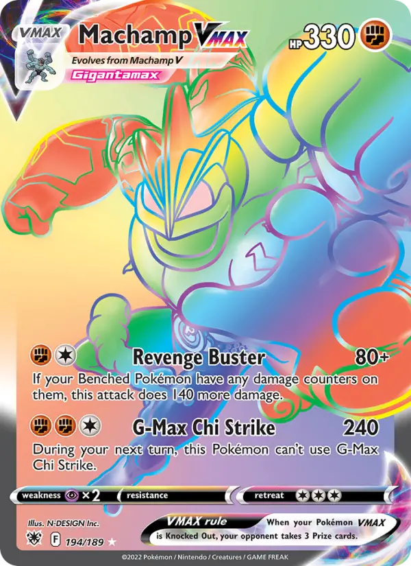 Machamp VMAX Pokémon card
