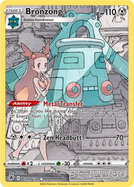 Bronzong Pokémon card