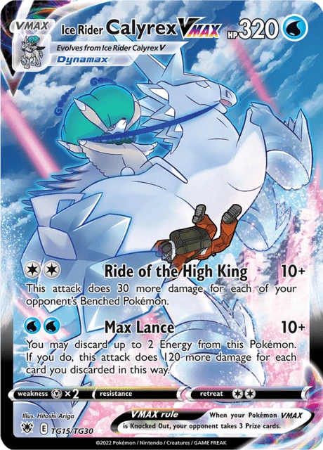 Ice Rider Calyrex VMAX Pokémon card