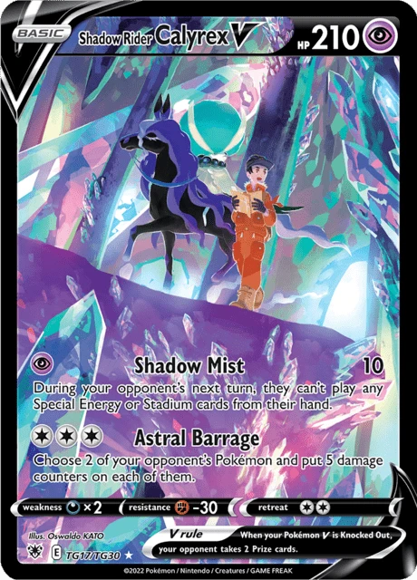 Shadow Rider Calyrex V Pokémon card