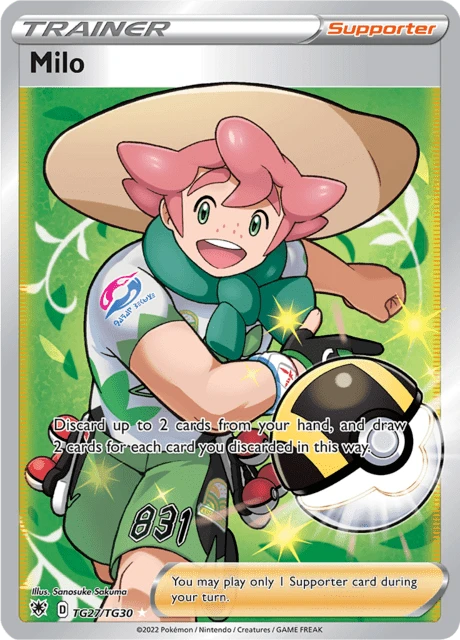 Milo Pokémon card