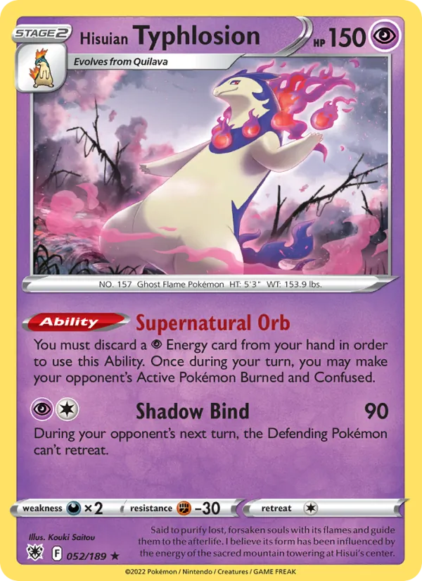 Hisuian Typhlosion Pokémon card