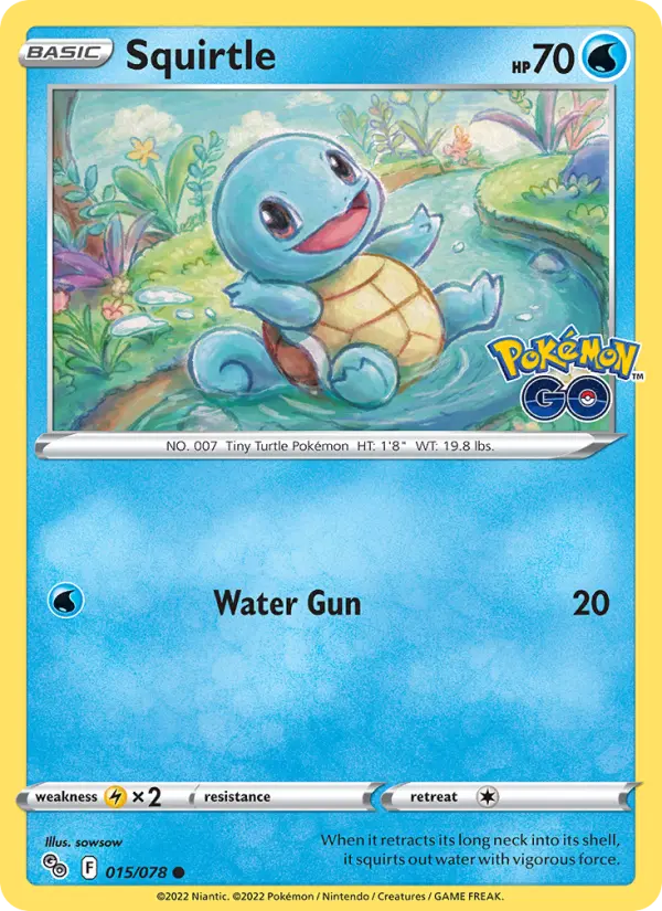Squirtle Pokémon card