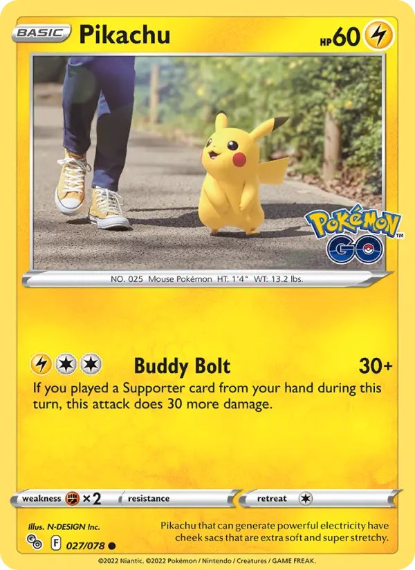 Pikachu Pokémon card