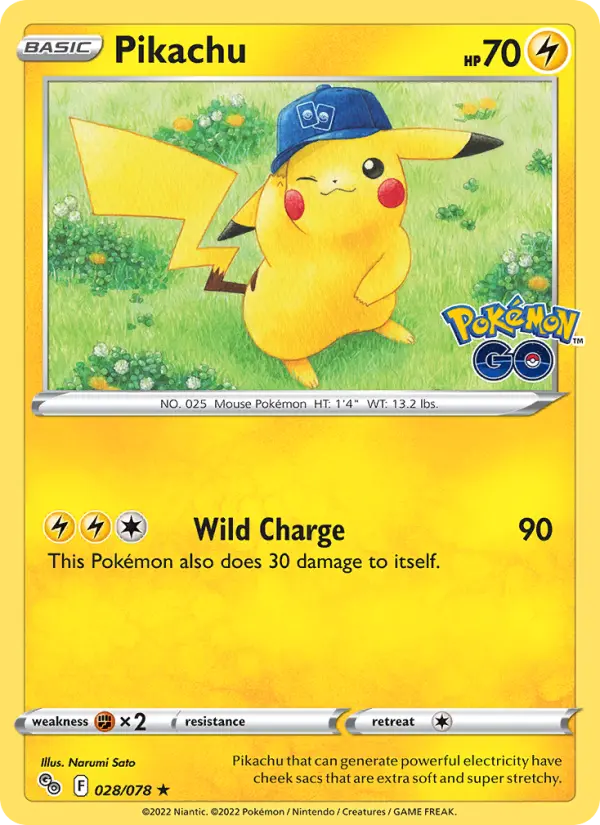 Pikachu Pokémon card