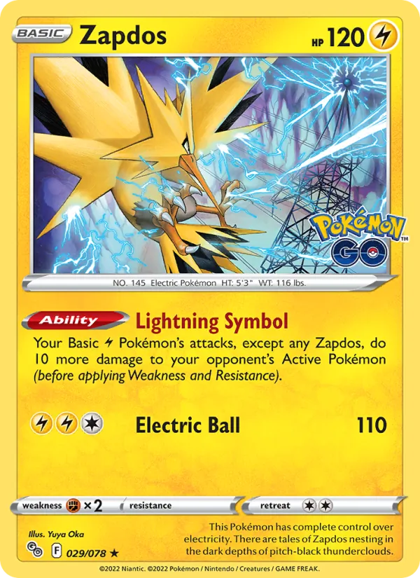 Zapdos Pokémon card