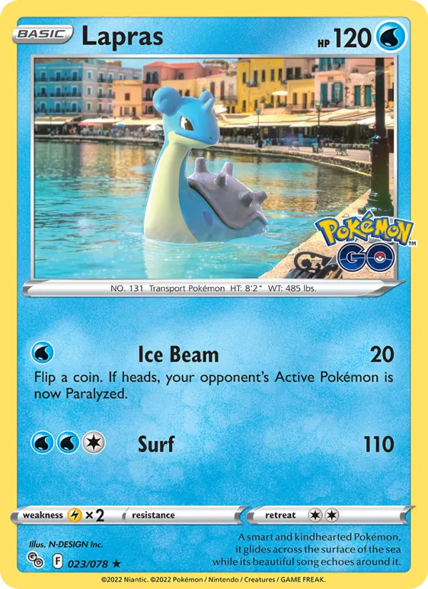 Lapras Pokémon card