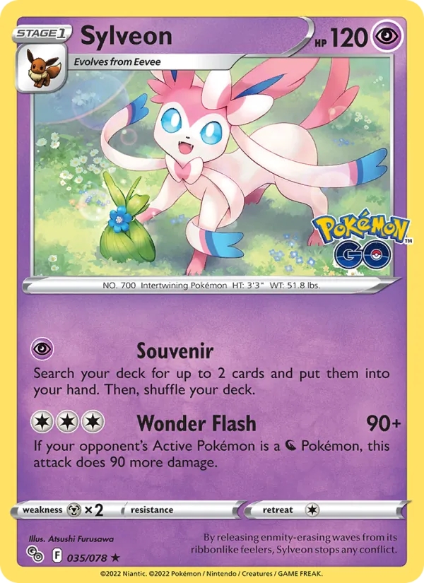 Sylveon Pokémon card
