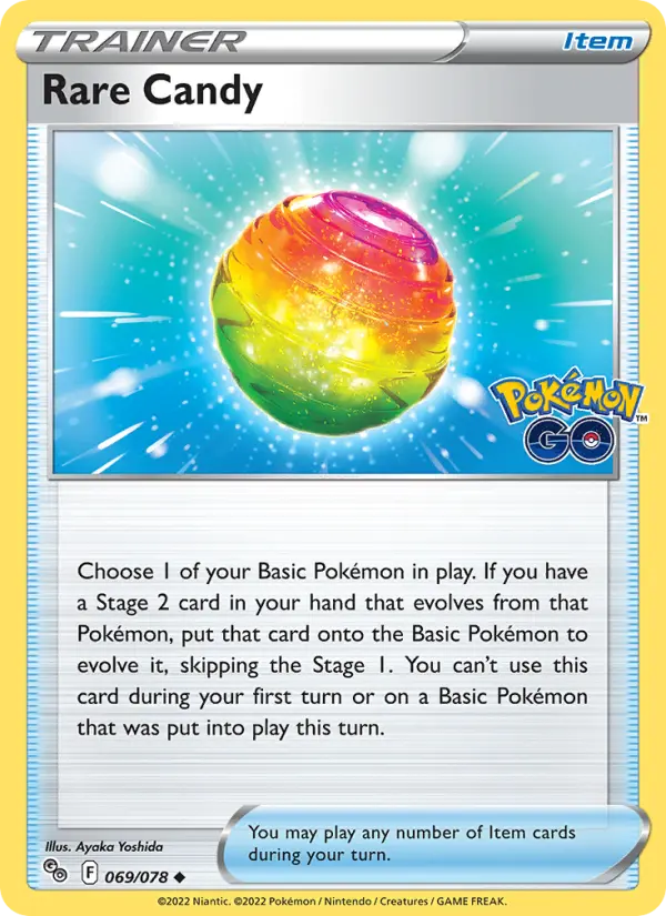 Rare Candy Pokémon card