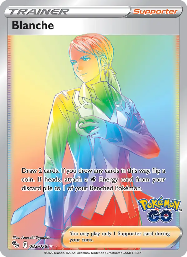 Blanche Pokémon card