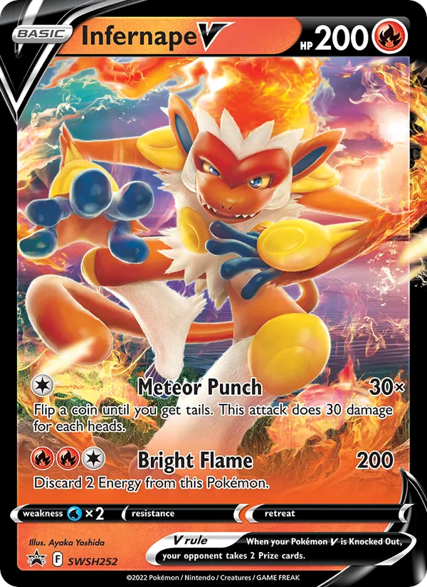Infernape V Pokémon card