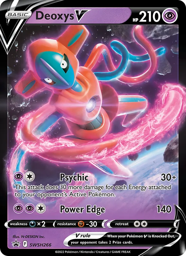 Deoxys V Pokémon card