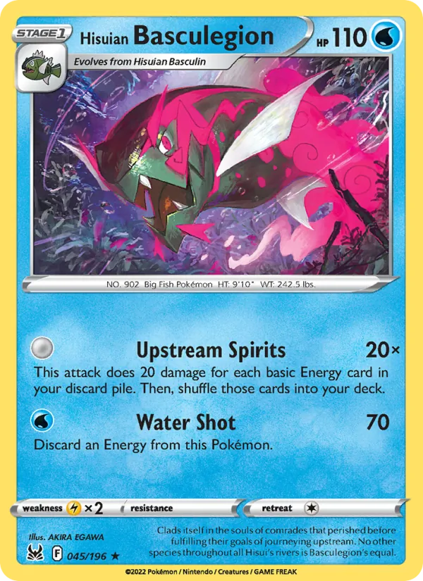 Hisuian Basculegion Pokémon card
