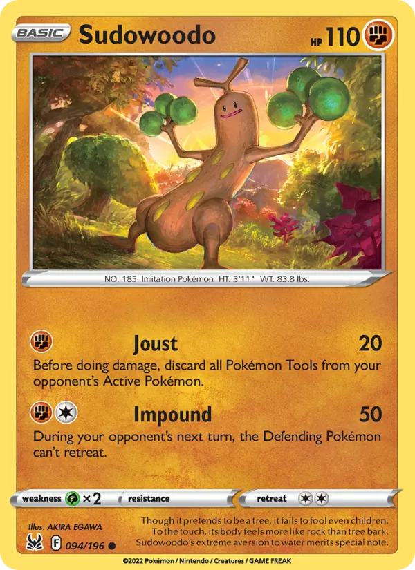 Sudowoodo card