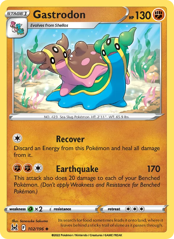 Gastrodon Pokémon card