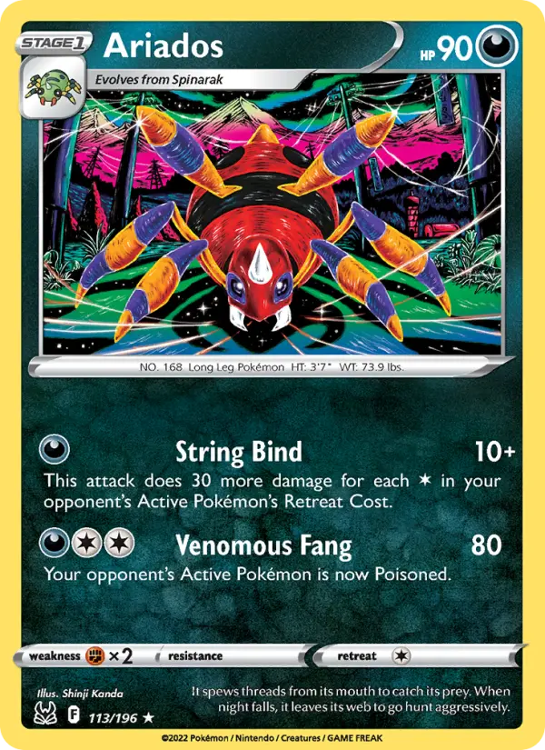 Ariados Pokémon card