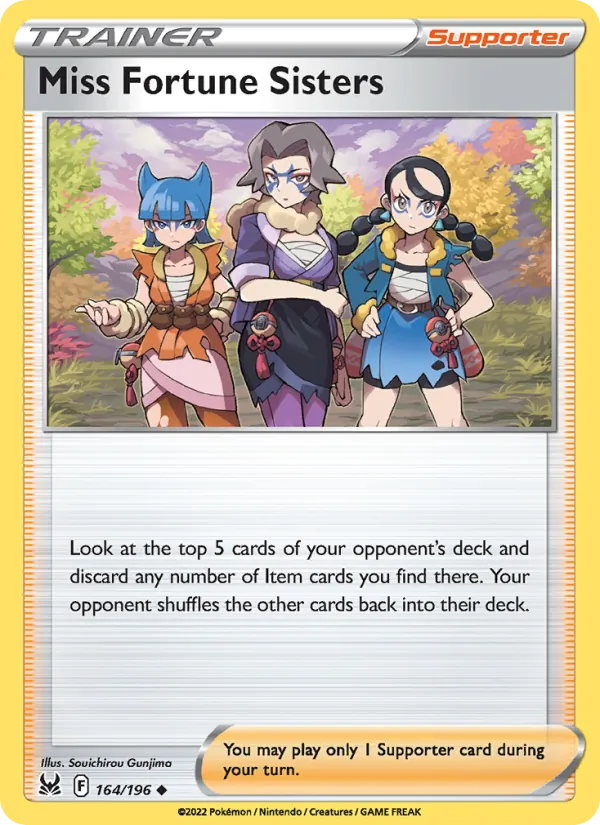 Miss Fortune Sisters card
