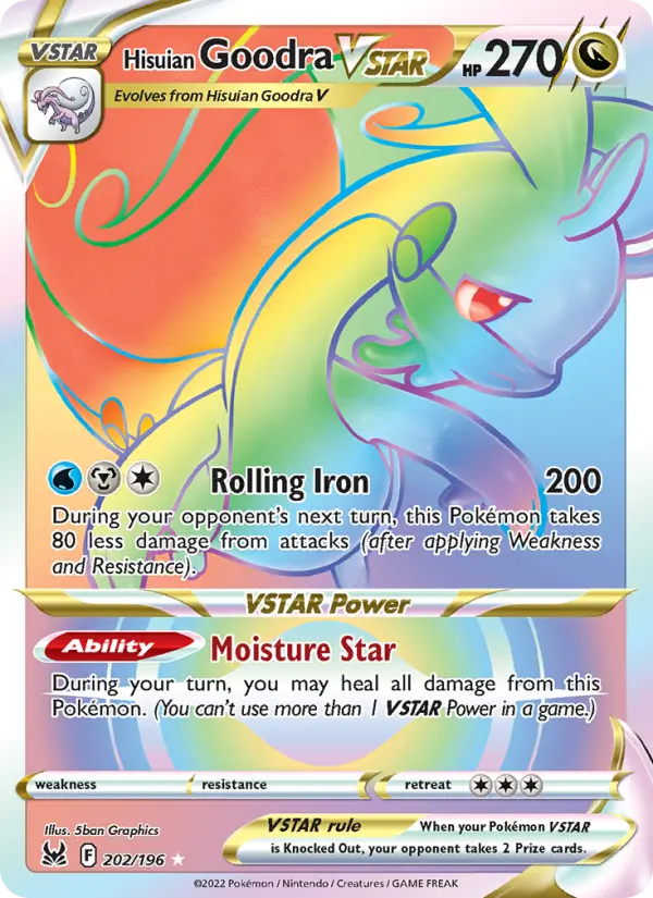 Hisuian Goodra VSTAR Pokémon card
