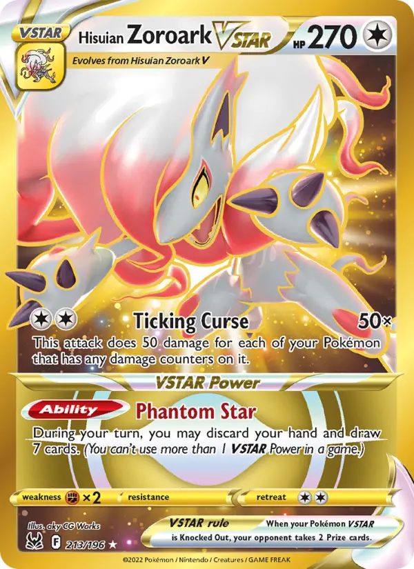 Hisuian Zoroark VSTAR Pokémon card