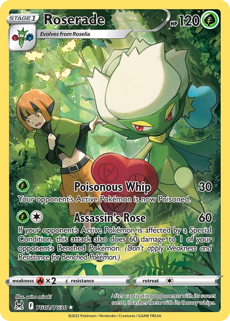Roserade Pokémon card