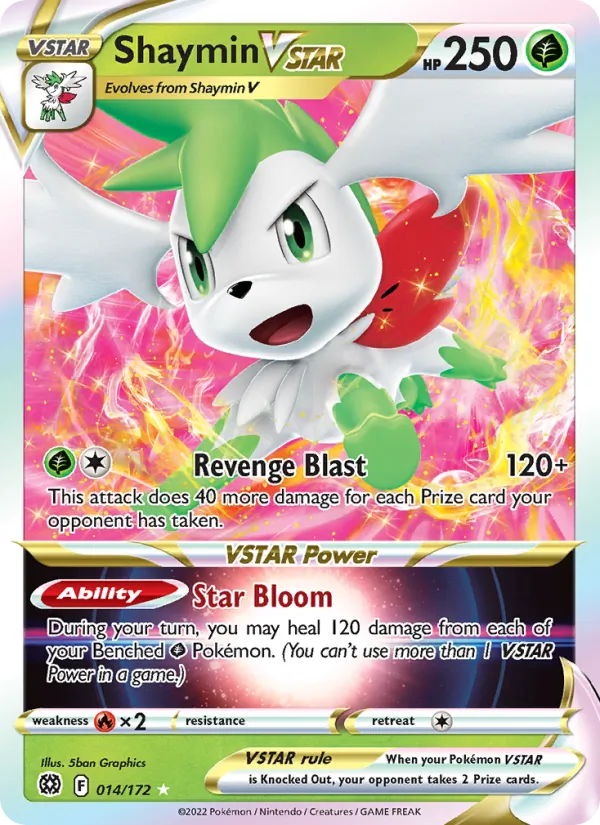 Shaymin VSTAR Pokémon card