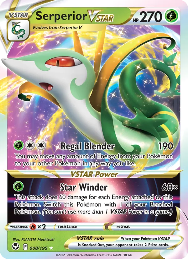 Serperior VSTAR Pokémon card