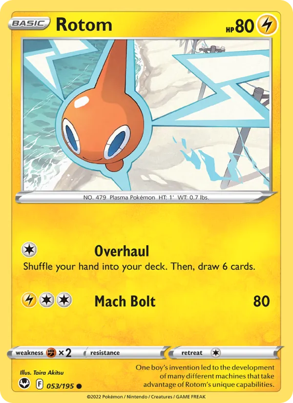 Rotom Pokémon card