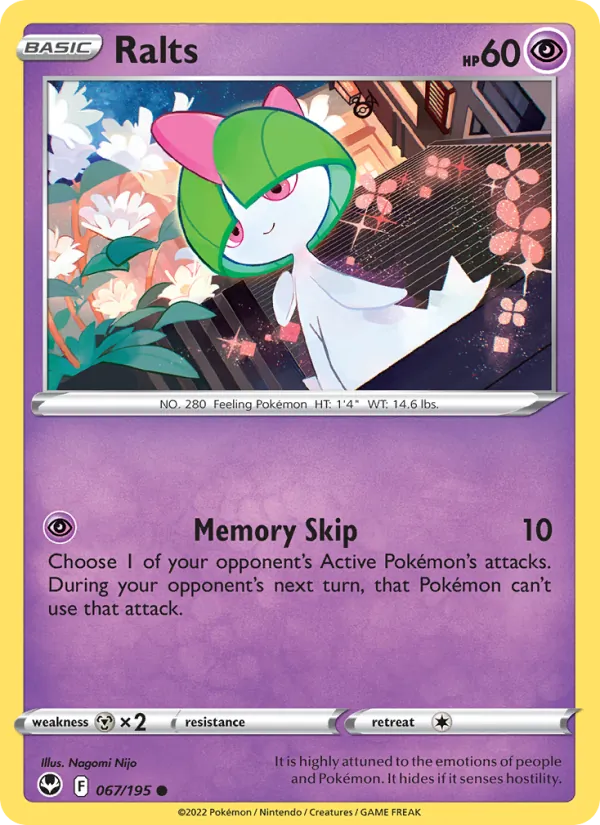 Ralts Pokémon card