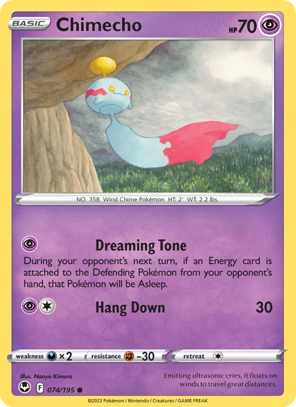 Chimecho Pokémon card