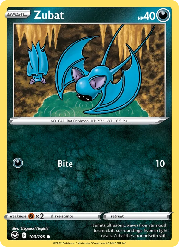 Zubat Pokémon card