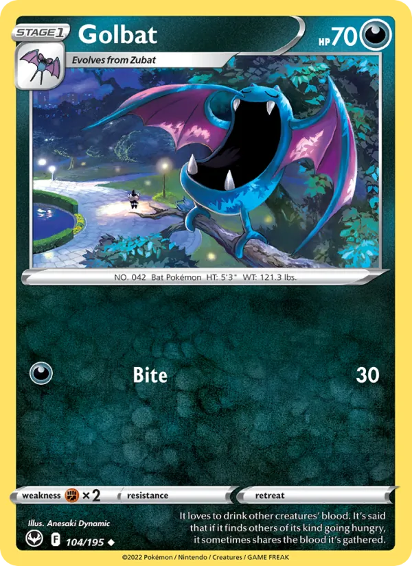 Golbat Pokémon card