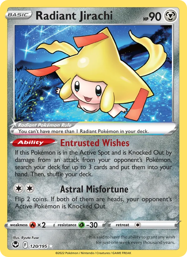 Radiant Jirachi card