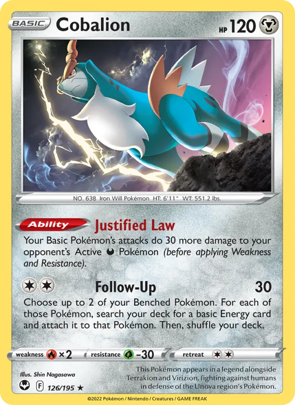 Cobalion Pokémon card
