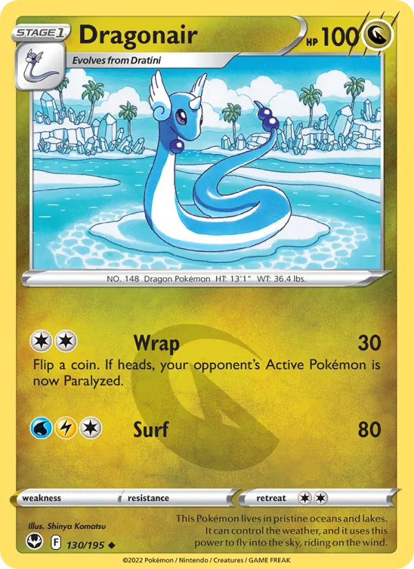 Dragonair Pokémon card