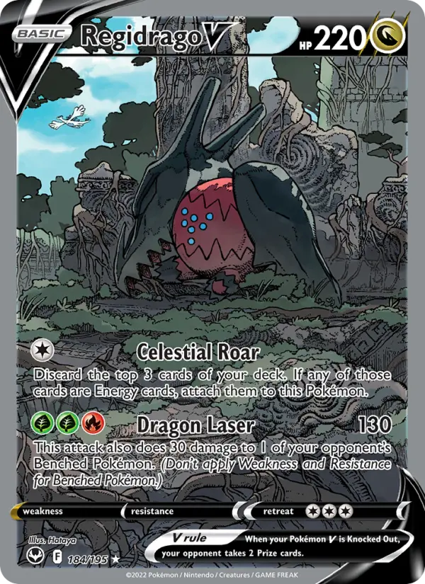 Regidrago V Pokémon card
