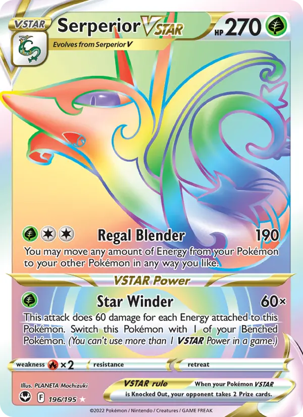 Serperior VSTAR Pokémon card