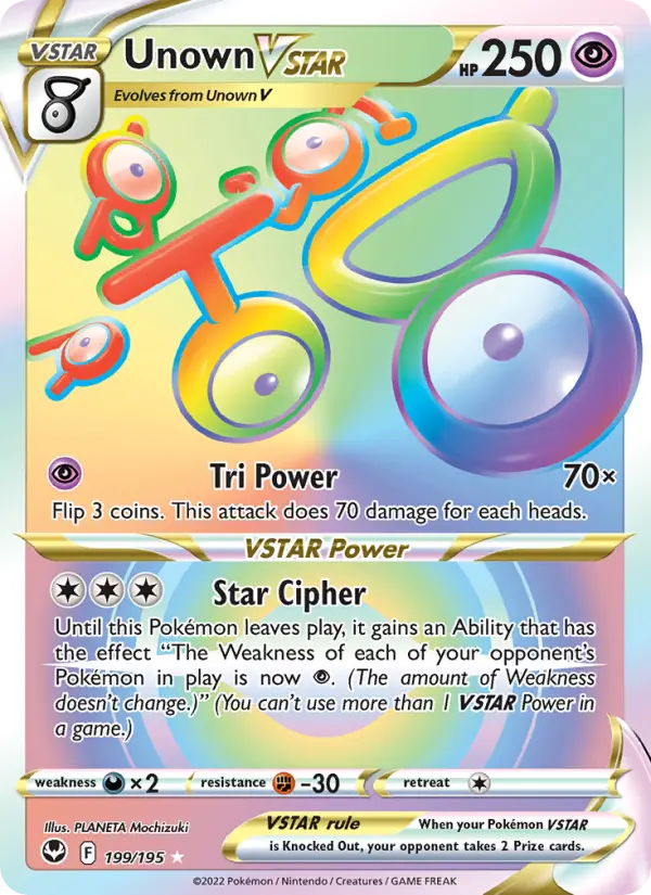 Unown VSTAR Pokémon card