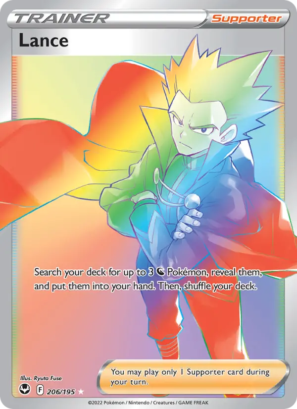 Lance Pokémon card