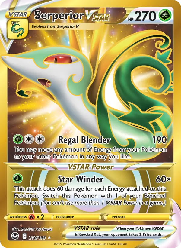 Serperior VSTAR Pokémon card