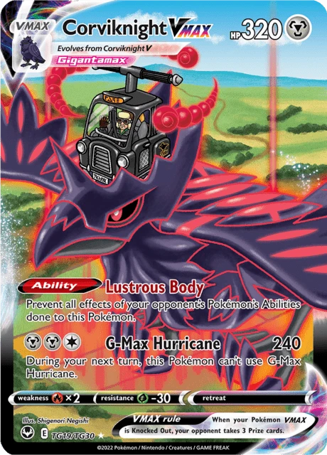 Corviknight VMAX Pokémon card