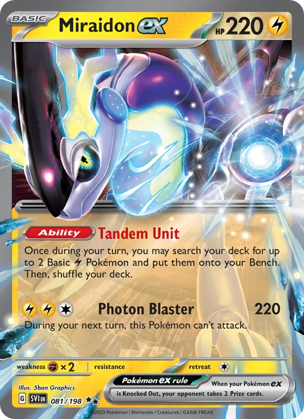 Miraidon ex Pokémon card