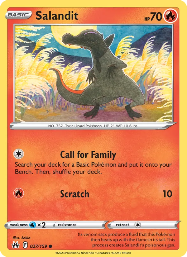 Salandit Pokémon card