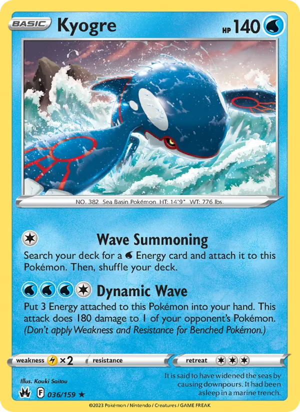 Kyogre card