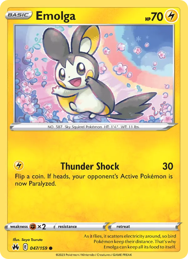 Emolga Pokémon card