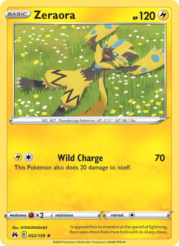 Zeraora Pokémon card